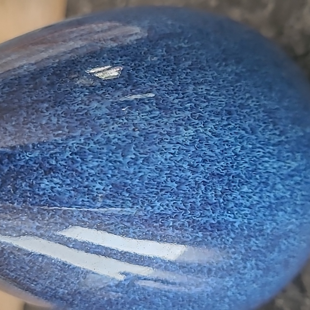 Blue Ceramic Bud Vase - Picture 4 of 9